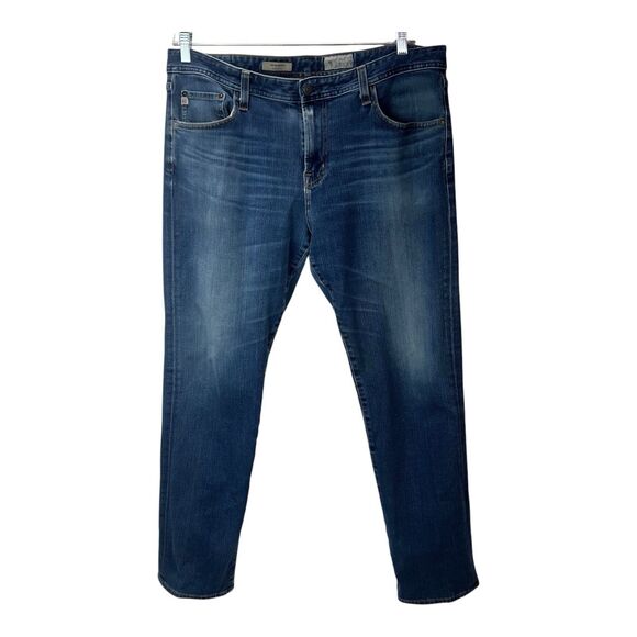AG Adriano Goldschmied The Graduate Men's Tailored Leg Jeans 38x34 Dark Wash USA - Picture 1 of 8
